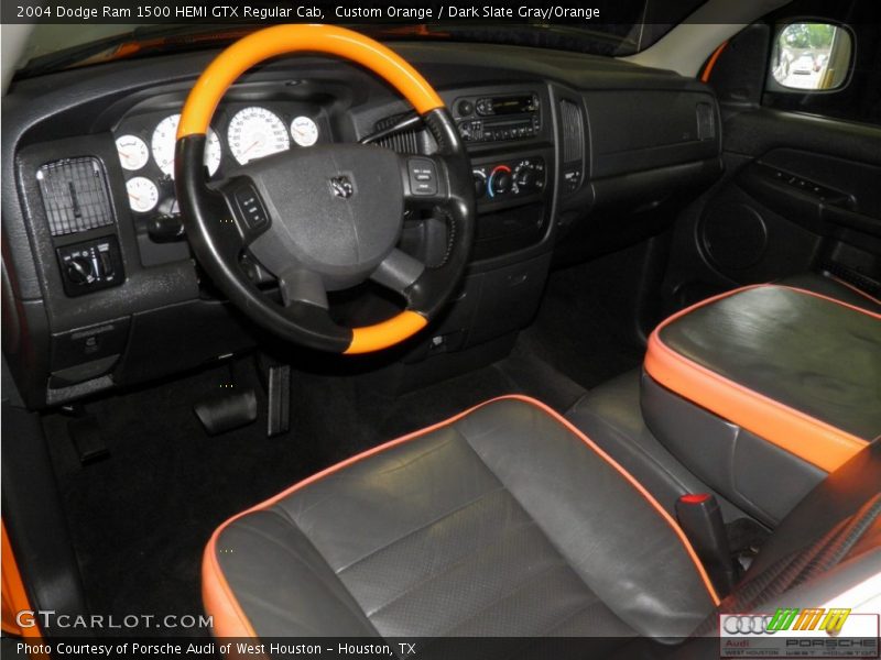 Custom Orange / Dark Slate Gray/Orange 2004 Dodge Ram 1500 HEMI GTX Regular Cab