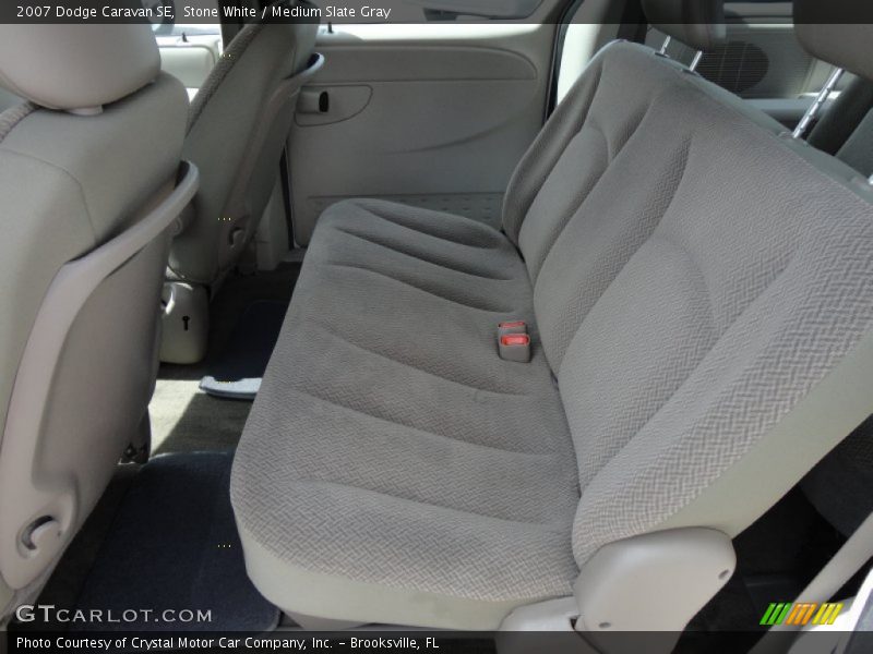 Stone White / Medium Slate Gray 2007 Dodge Caravan SE