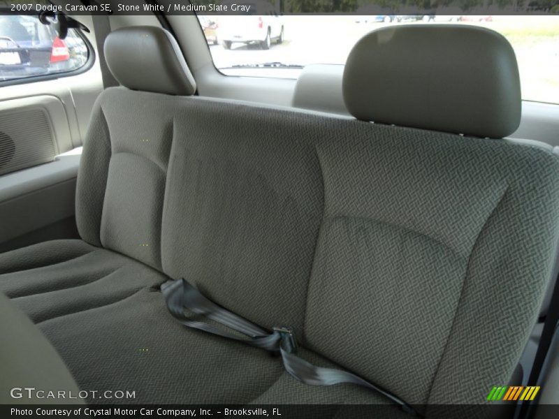 Stone White / Medium Slate Gray 2007 Dodge Caravan SE