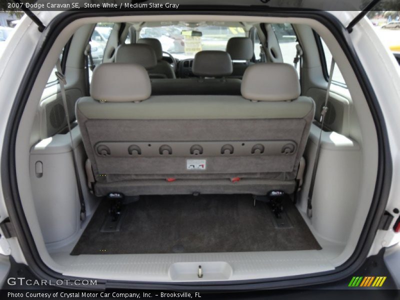 Stone White / Medium Slate Gray 2007 Dodge Caravan SE