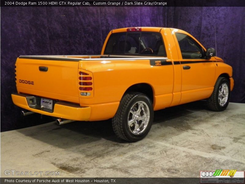 Custom Orange / Dark Slate Gray/Orange 2004 Dodge Ram 1500 HEMI GTX Regular Cab