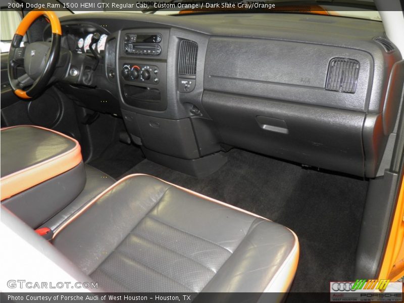 Custom Orange / Dark Slate Gray/Orange 2004 Dodge Ram 1500 HEMI GTX Regular Cab