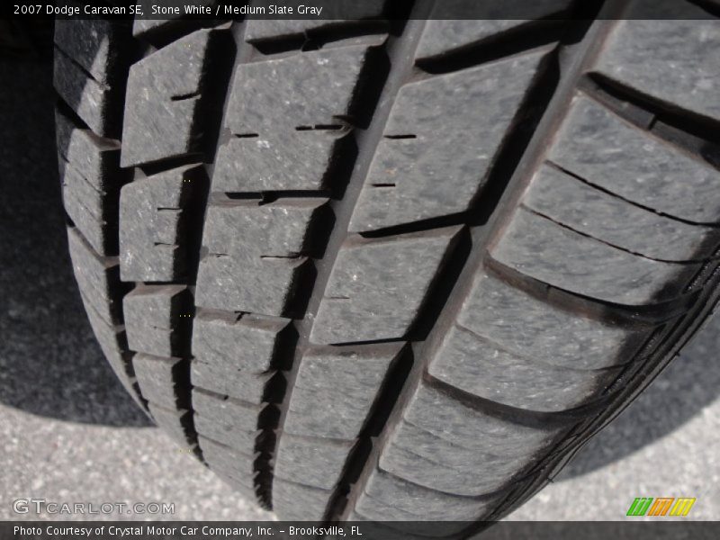 Stone White / Medium Slate Gray 2007 Dodge Caravan SE