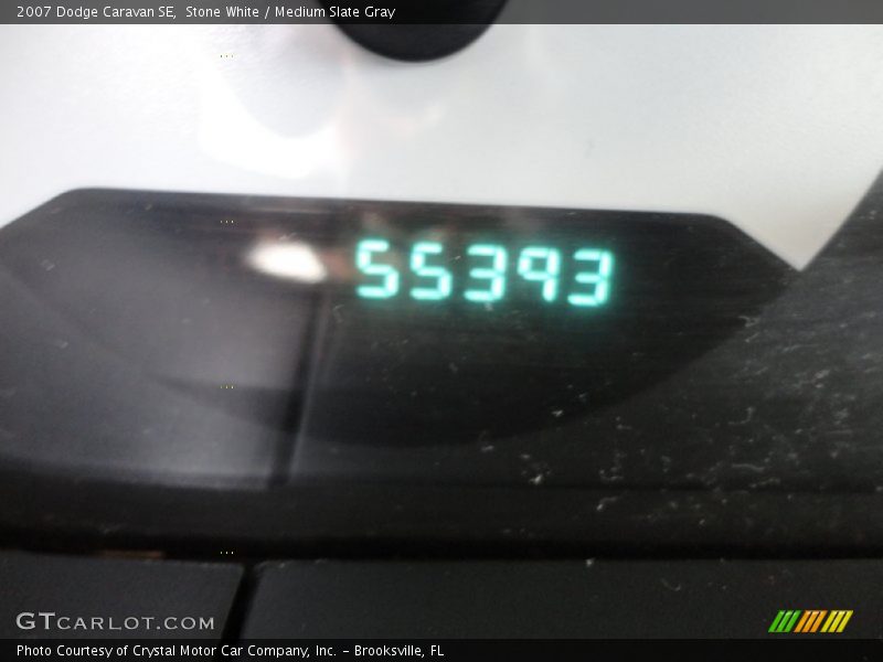 Stone White / Medium Slate Gray 2007 Dodge Caravan SE