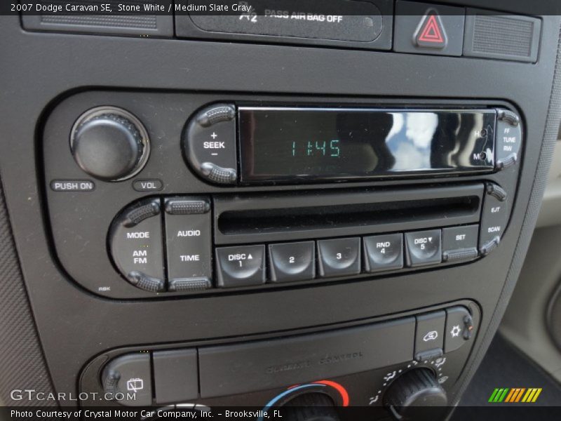 Audio System of 2007 Caravan SE