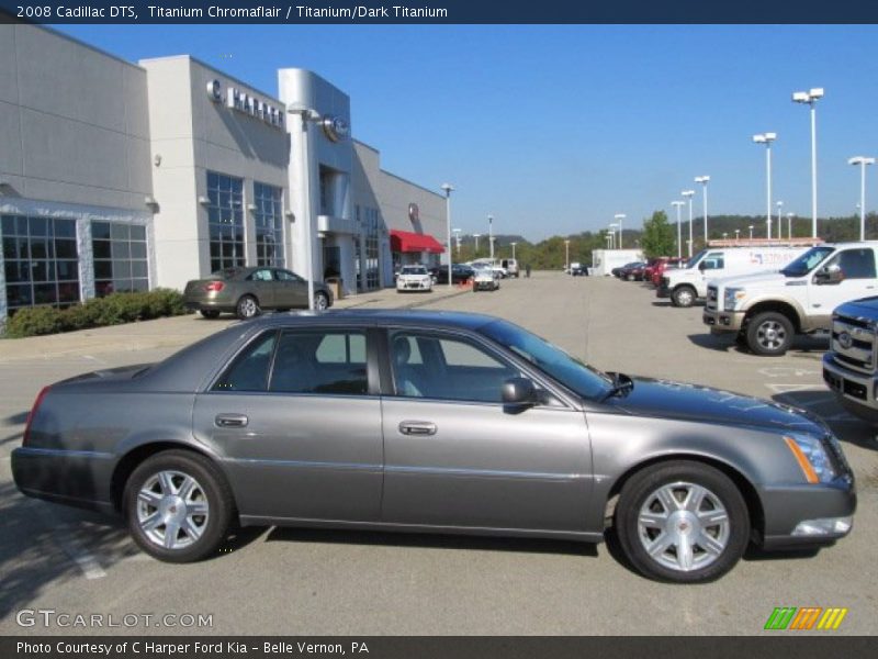 Titanium Chromaflair / Titanium/Dark Titanium 2008 Cadillac DTS