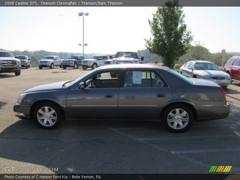 Titanium Chromaflair / Titanium/Dark Titanium 2008 Cadillac DTS