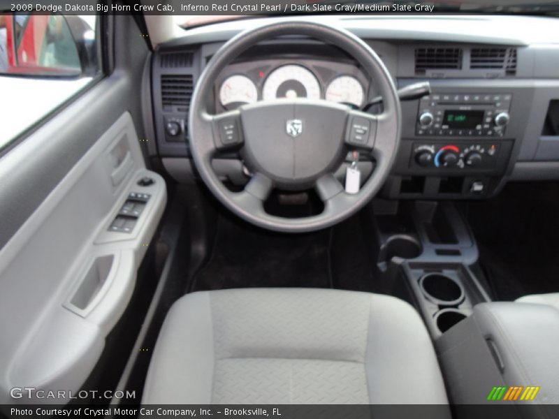 Inferno Red Crystal Pearl / Dark Slate Gray/Medium Slate Gray 2008 Dodge Dakota Big Horn Crew Cab