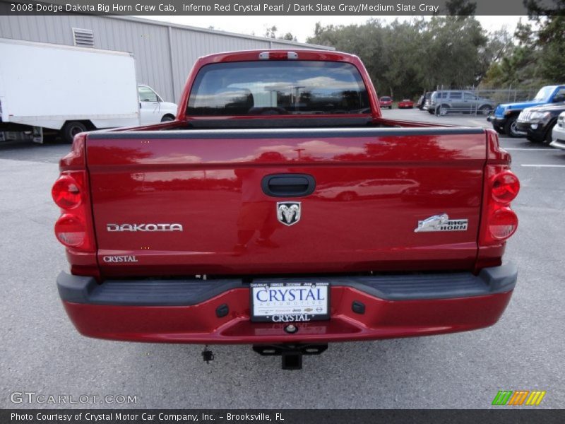 Inferno Red Crystal Pearl / Dark Slate Gray/Medium Slate Gray 2008 Dodge Dakota Big Horn Crew Cab
