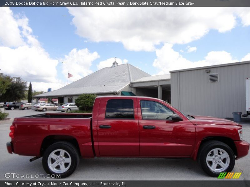 Inferno Red Crystal Pearl / Dark Slate Gray/Medium Slate Gray 2008 Dodge Dakota Big Horn Crew Cab