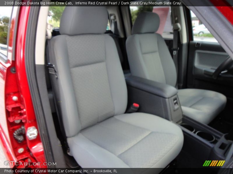 Inferno Red Crystal Pearl / Dark Slate Gray/Medium Slate Gray 2008 Dodge Dakota Big Horn Crew Cab