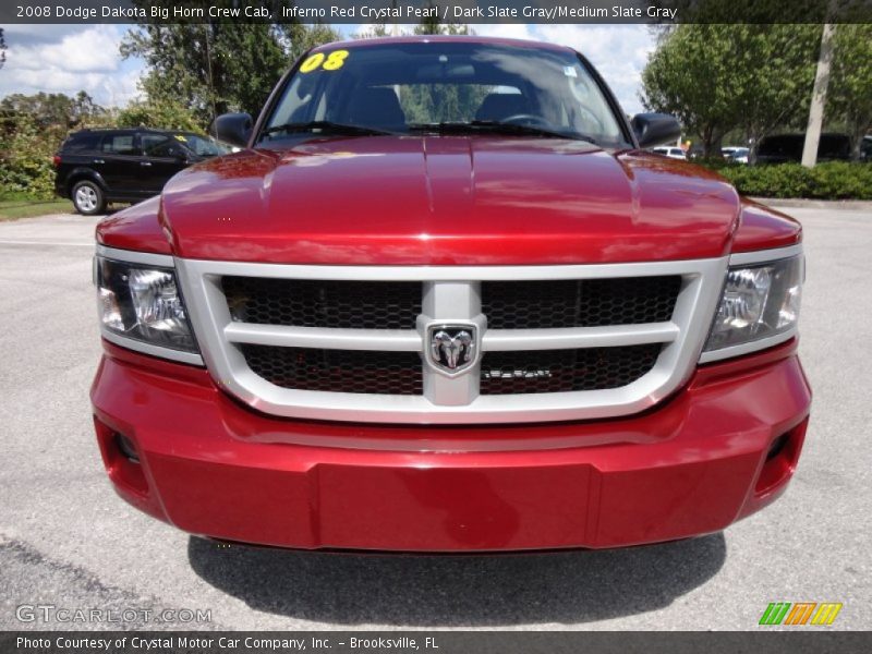 Inferno Red Crystal Pearl / Dark Slate Gray/Medium Slate Gray 2008 Dodge Dakota Big Horn Crew Cab
