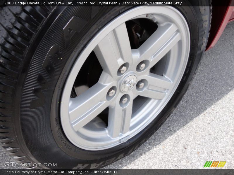 Inferno Red Crystal Pearl / Dark Slate Gray/Medium Slate Gray 2008 Dodge Dakota Big Horn Crew Cab
