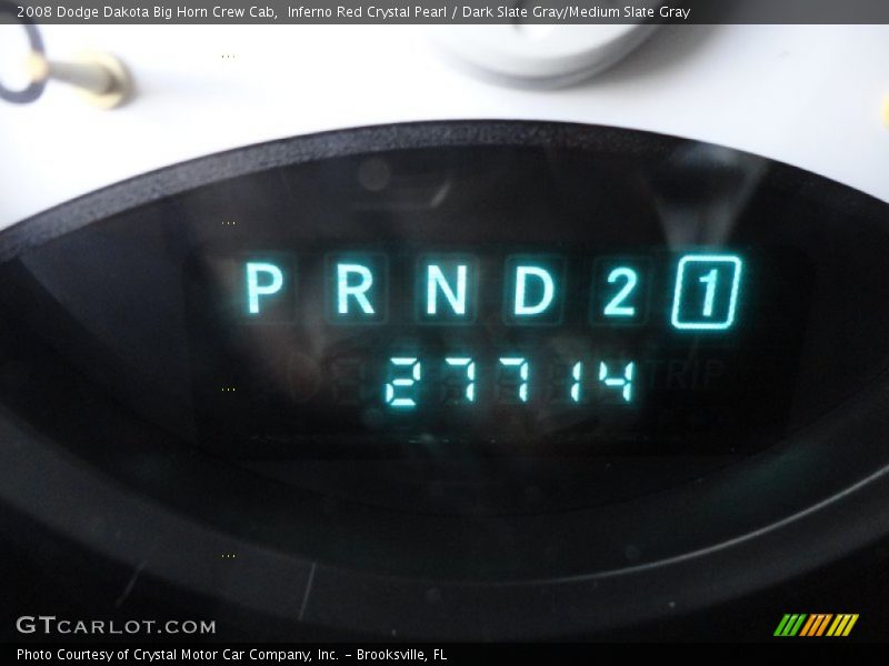 Inferno Red Crystal Pearl / Dark Slate Gray/Medium Slate Gray 2008 Dodge Dakota Big Horn Crew Cab
