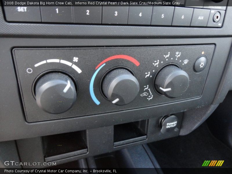 Inferno Red Crystal Pearl / Dark Slate Gray/Medium Slate Gray 2008 Dodge Dakota Big Horn Crew Cab