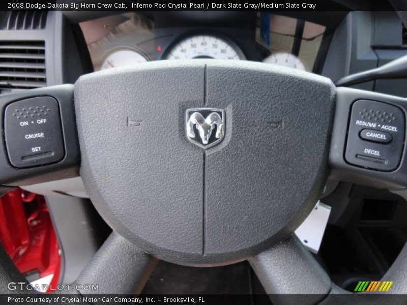 Inferno Red Crystal Pearl / Dark Slate Gray/Medium Slate Gray 2008 Dodge Dakota Big Horn Crew Cab