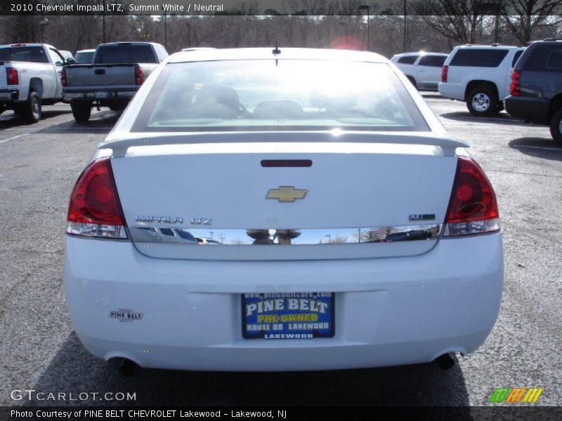 Summit White / Neutral 2010 Chevrolet Impala LTZ