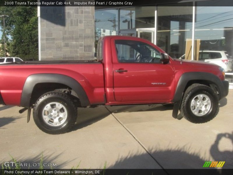 Impulse Red Pearl / Graphite Gray 2008 Toyota Tacoma Regular Cab 4x4