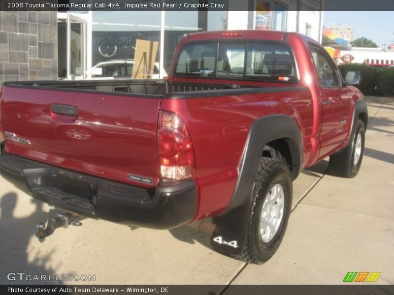 Impulse Red Pearl / Graphite Gray 2008 Toyota Tacoma Regular Cab 4x4