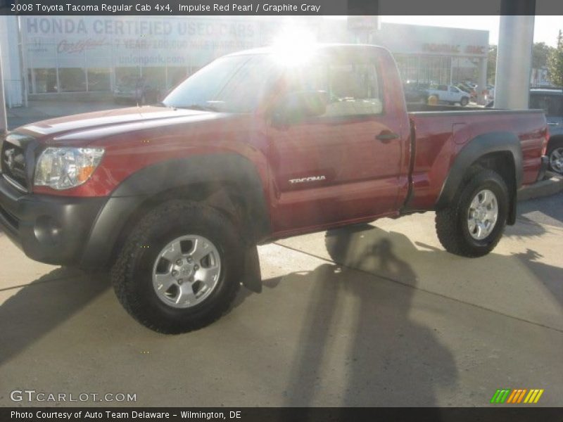 Impulse Red Pearl / Graphite Gray 2008 Toyota Tacoma Regular Cab 4x4