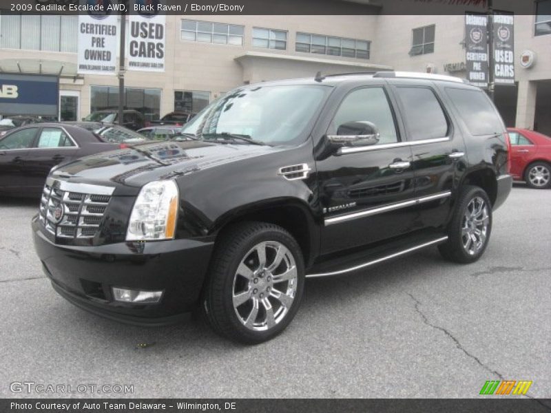 Black Raven / Ebony/Ebony 2009 Cadillac Escalade AWD