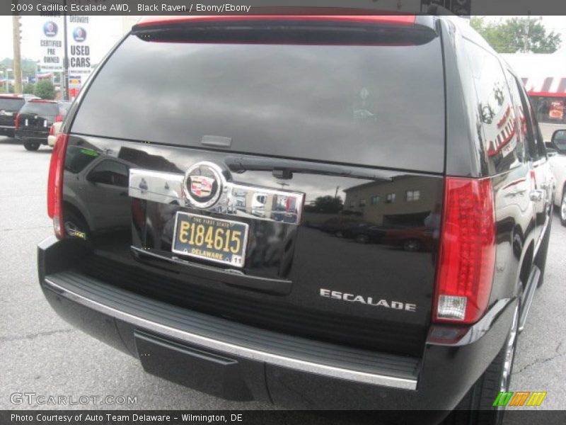 Black Raven / Ebony/Ebony 2009 Cadillac Escalade AWD