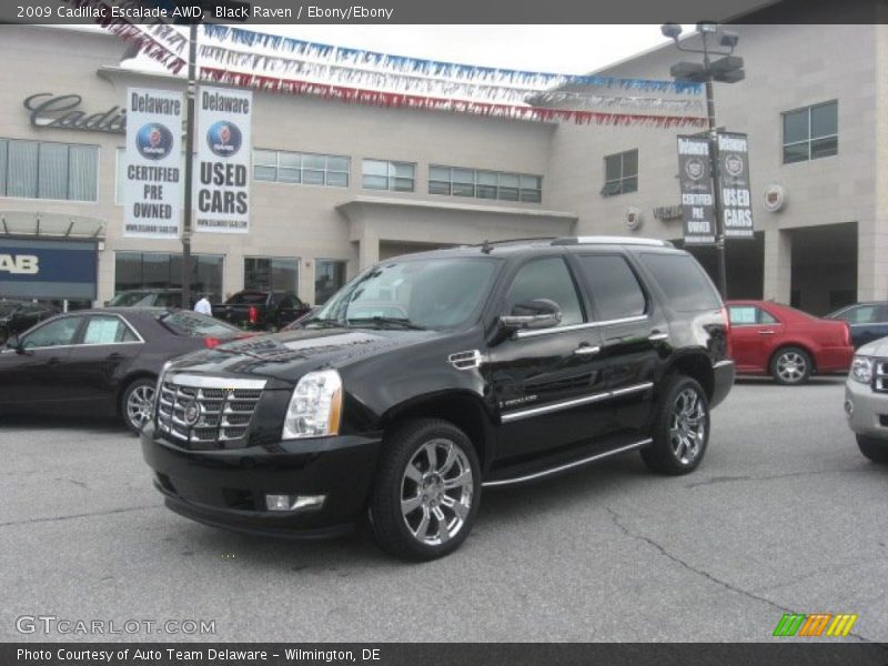 Black Raven / Ebony/Ebony 2009 Cadillac Escalade AWD