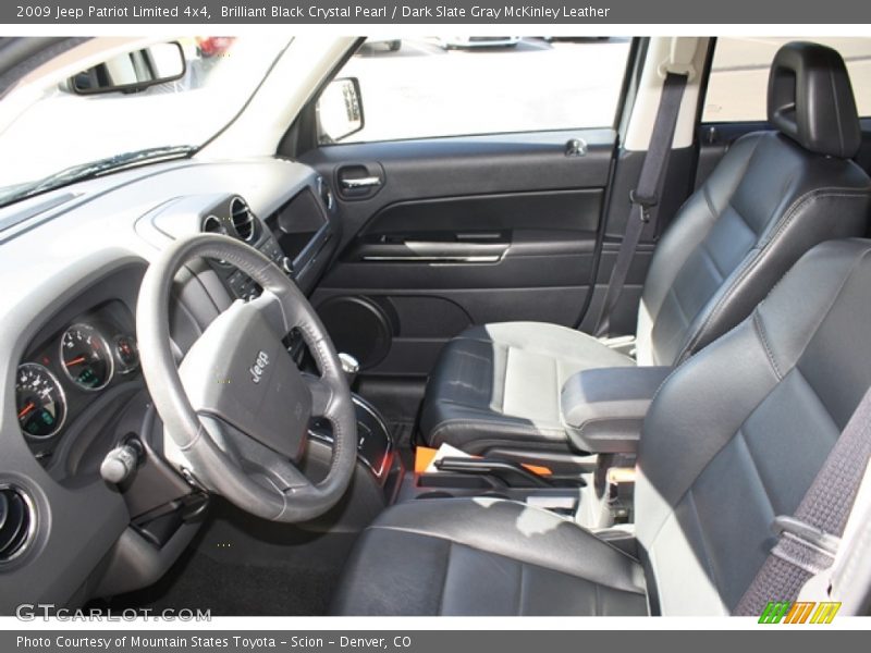 Brilliant Black Crystal Pearl / Dark Slate Gray McKinley Leather 2009 Jeep Patriot Limited 4x4