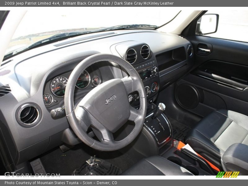 Brilliant Black Crystal Pearl / Dark Slate Gray McKinley Leather 2009 Jeep Patriot Limited 4x4