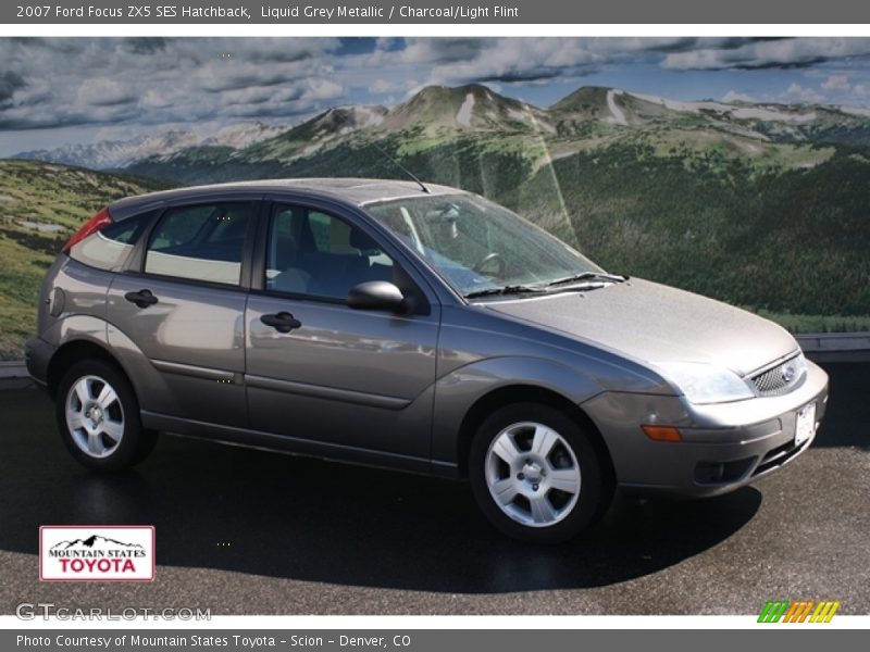 Liquid Grey Metallic / Charcoal/Light Flint 2007 Ford Focus ZX5 SES Hatchback