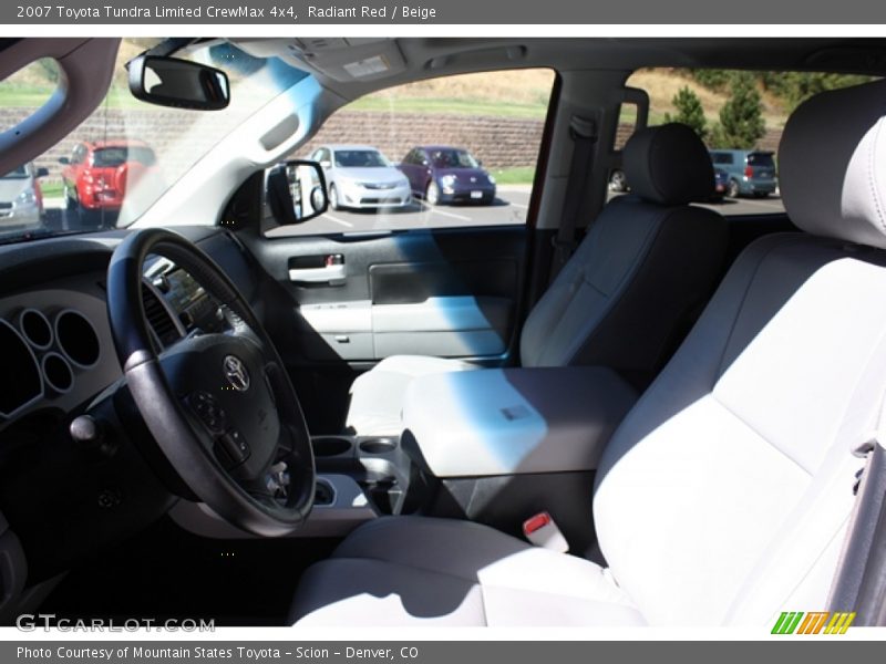 Radiant Red / Beige 2007 Toyota Tundra Limited CrewMax 4x4