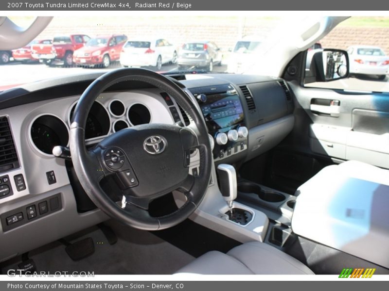 Radiant Red / Beige 2007 Toyota Tundra Limited CrewMax 4x4