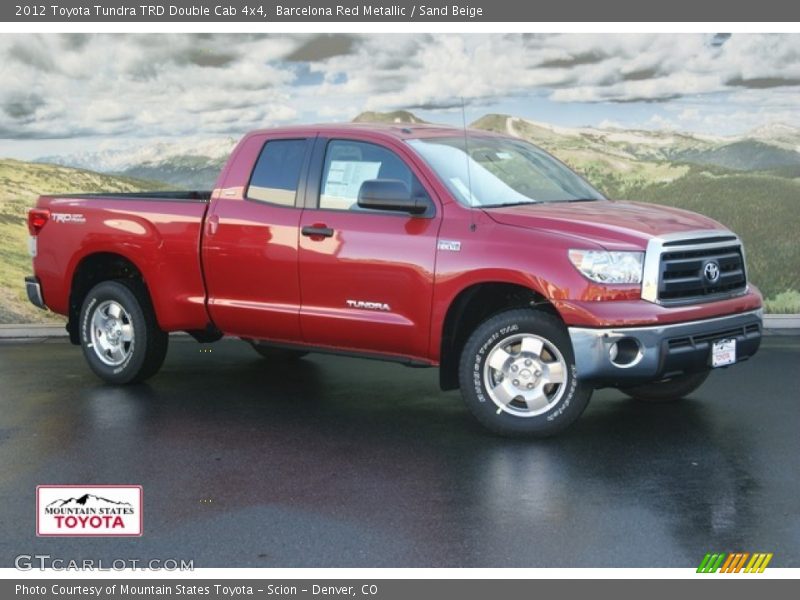 Barcelona Red Metallic / Sand Beige 2012 Toyota Tundra TRD Double Cab 4x4