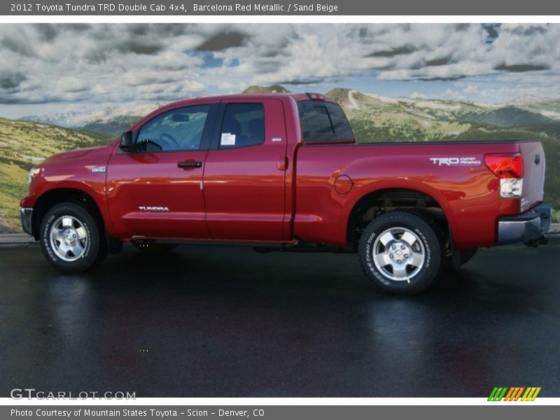 Barcelona Red Metallic / Sand Beige 2012 Toyota Tundra TRD Double Cab 4x4