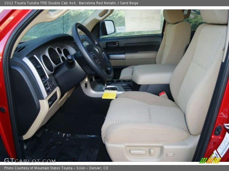 Barcelona Red Metallic / Sand Beige 2012 Toyota Tundra TRD Double Cab 4x4