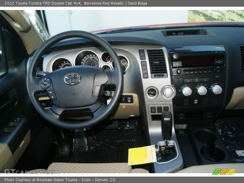 Barcelona Red Metallic / Sand Beige 2012 Toyota Tundra TRD Double Cab 4x4
