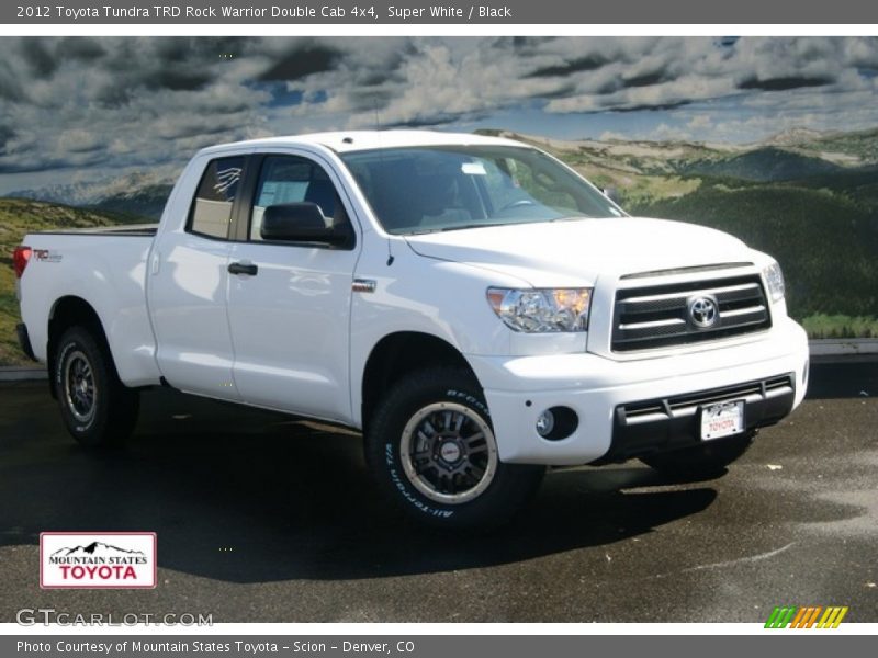 Super White / Black 2012 Toyota Tundra TRD Rock Warrior Double Cab 4x4