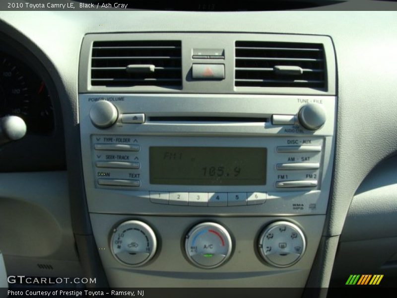 Black / Ash Gray 2010 Toyota Camry LE
