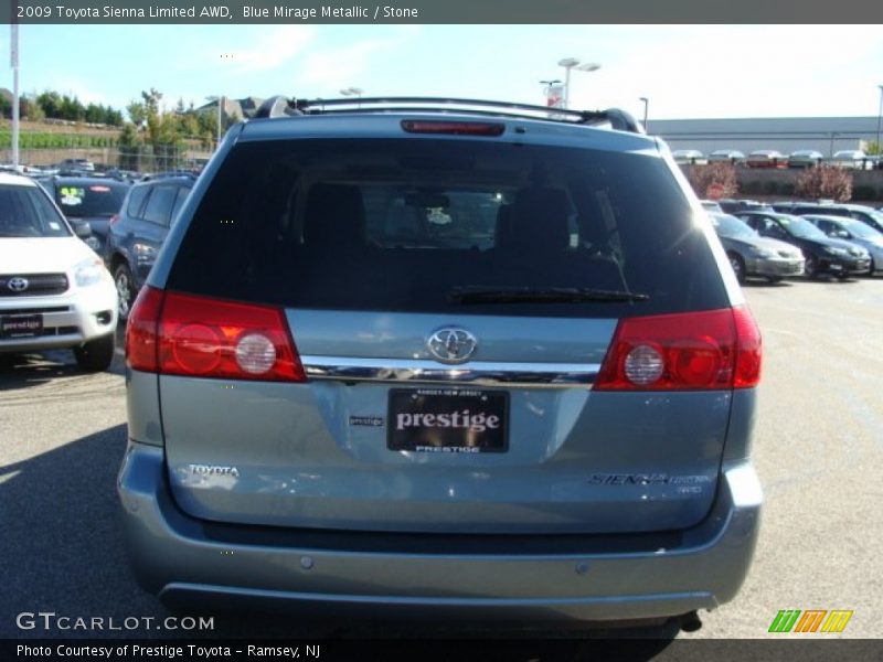 Blue Mirage Metallic / Stone 2009 Toyota Sienna Limited AWD