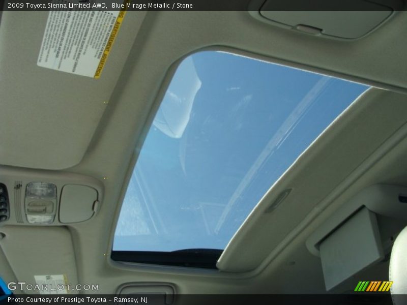 Blue Mirage Metallic / Stone 2009 Toyota Sienna Limited AWD