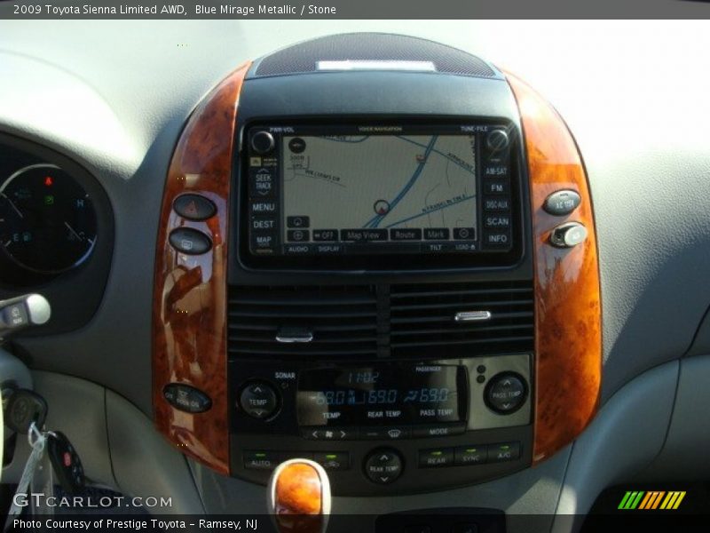 Blue Mirage Metallic / Stone 2009 Toyota Sienna Limited AWD