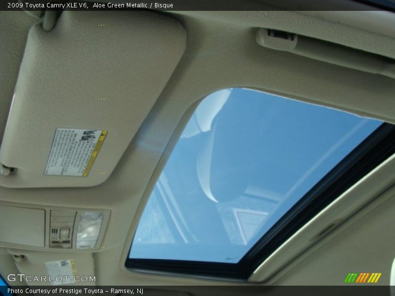 Aloe Green Metallic / Bisque 2009 Toyota Camry XLE V6