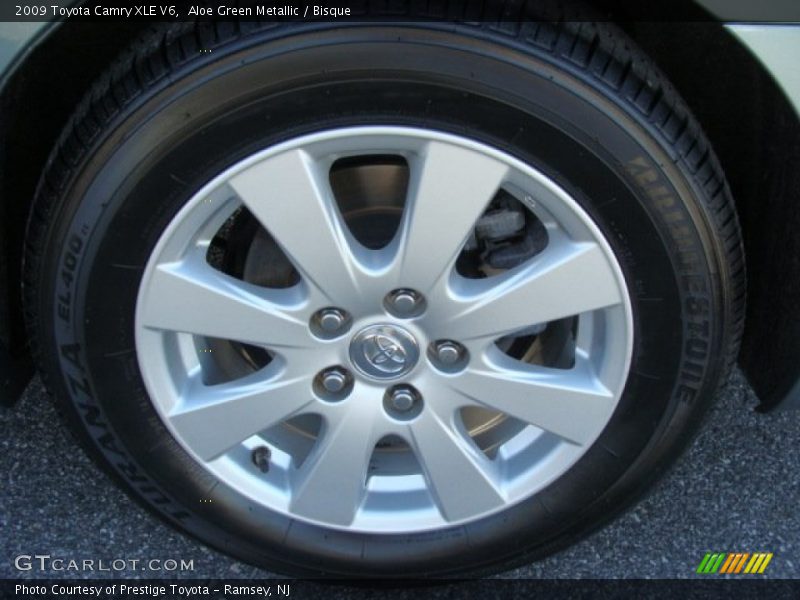 Aloe Green Metallic / Bisque 2009 Toyota Camry XLE V6