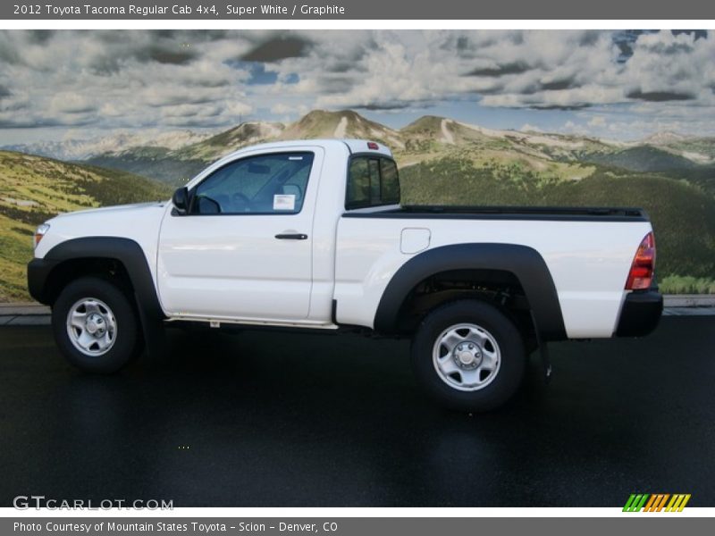 Super White / Graphite 2012 Toyota Tacoma Regular Cab 4x4