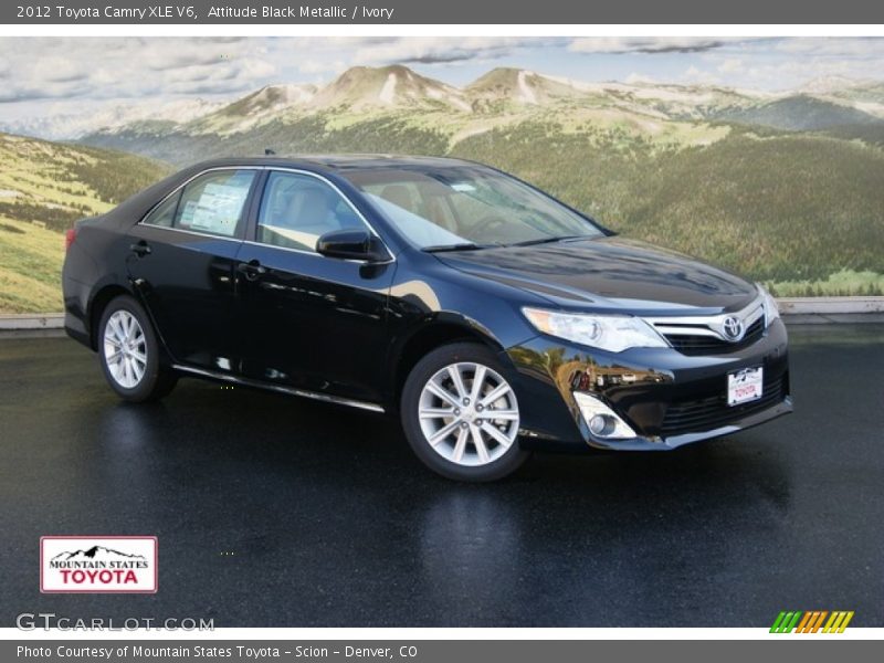 Attitude Black Metallic / Ivory 2012 Toyota Camry XLE V6