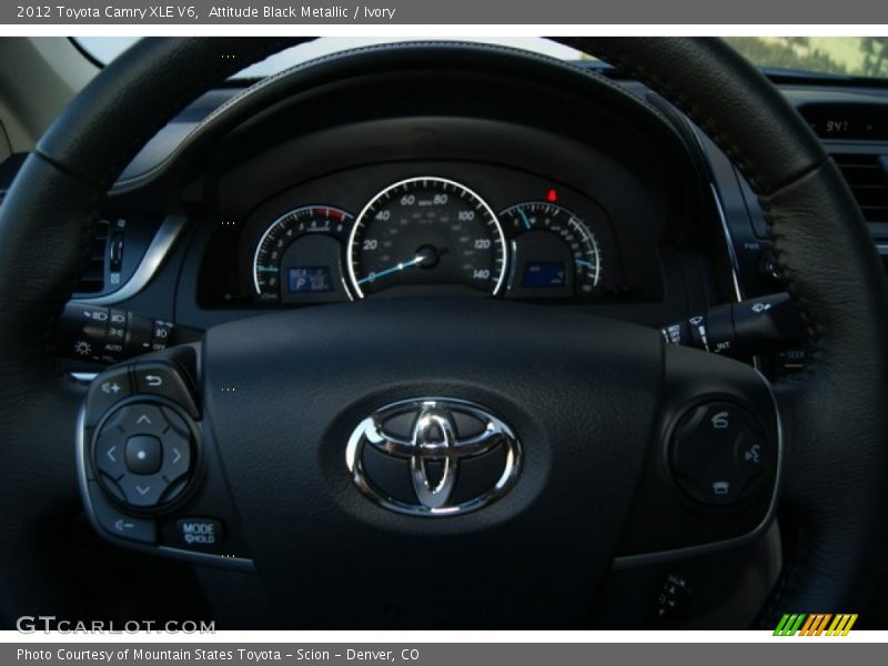 Attitude Black Metallic / Ivory 2012 Toyota Camry XLE V6
