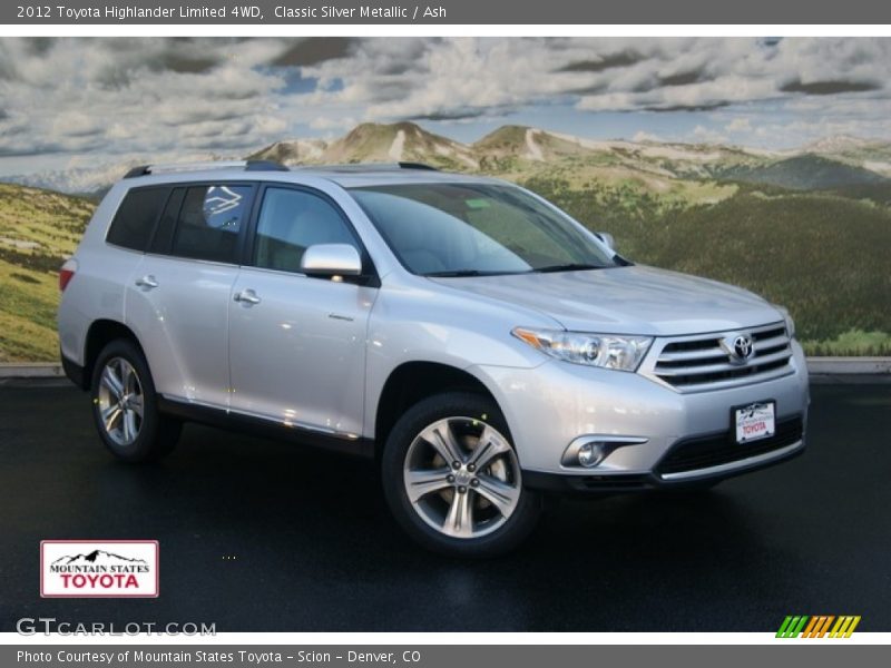 Classic Silver Metallic / Ash 2012 Toyota Highlander Limited 4WD
