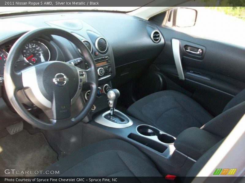 Silver Ice Metallic / Black 2011 Nissan Rogue S AWD