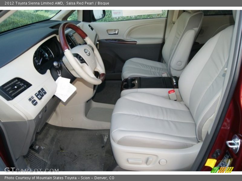  2012 Sienna Limited AWD Bisque Interior