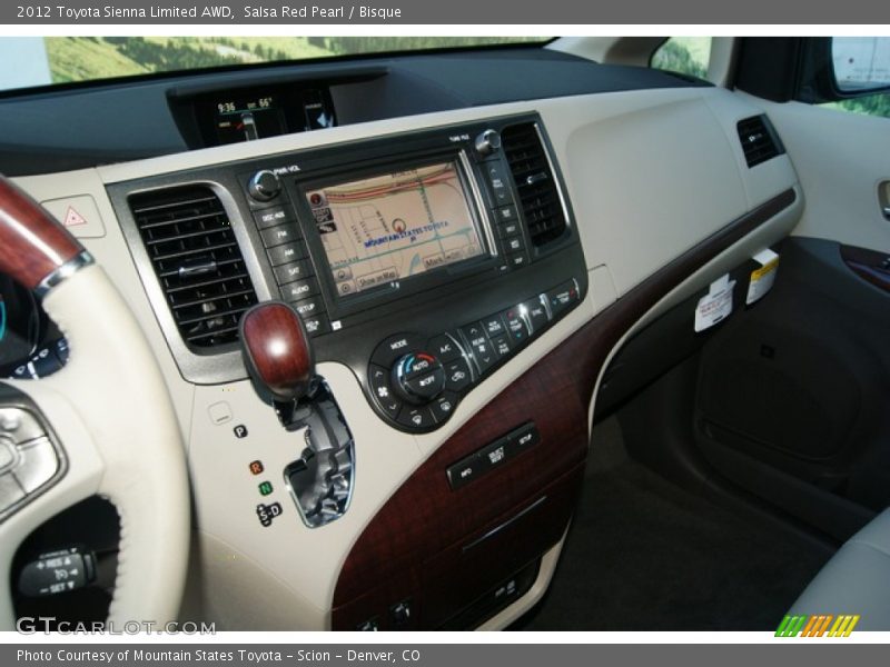Controls of 2012 Sienna Limited AWD